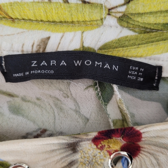 Zara tropical print pant size medium - Picture 8 of 10